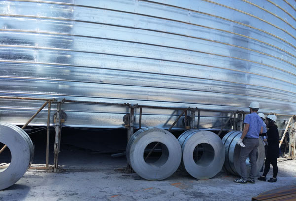 cement storage steel silo supplier with capacity 1000ton 3000ton 5000ton